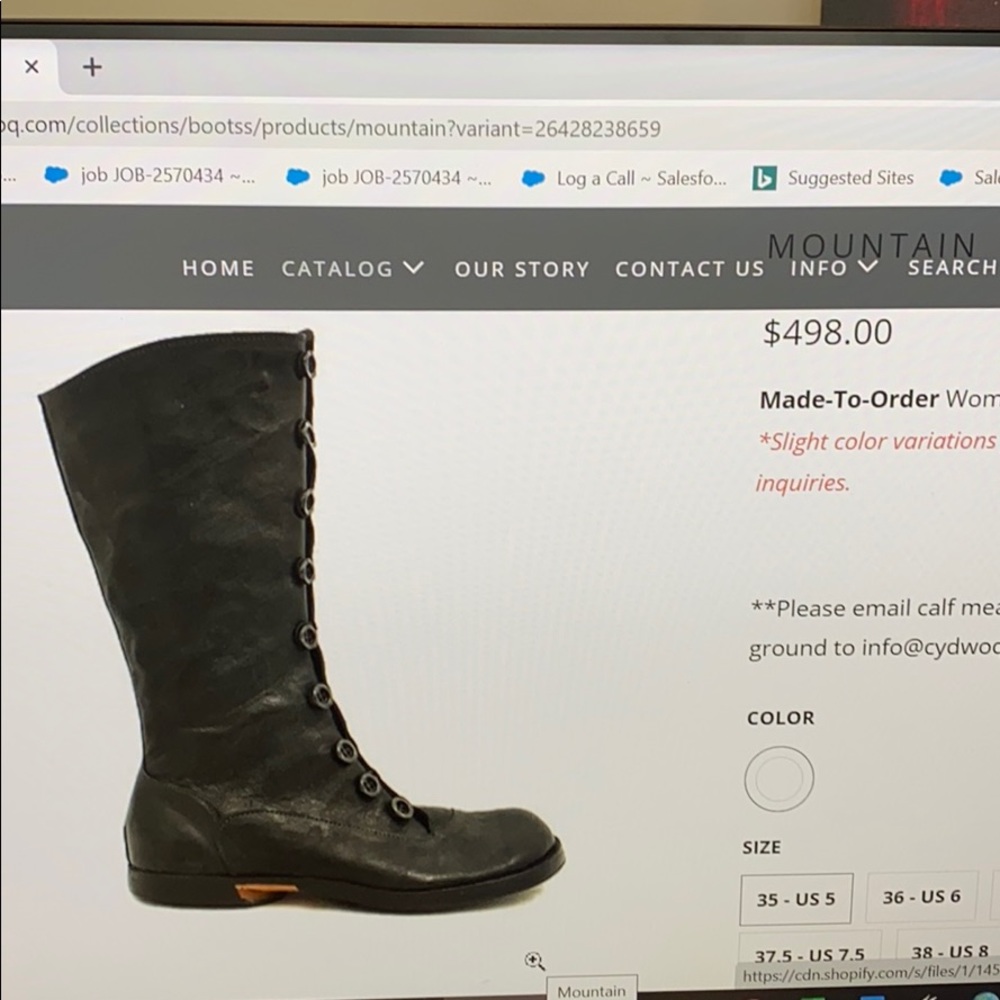 Cydwoq “mountain “ boots size 38